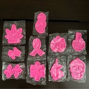 Silicone Molds with Holes for DIY Keychain Earring Necklace Pendant Jewelry